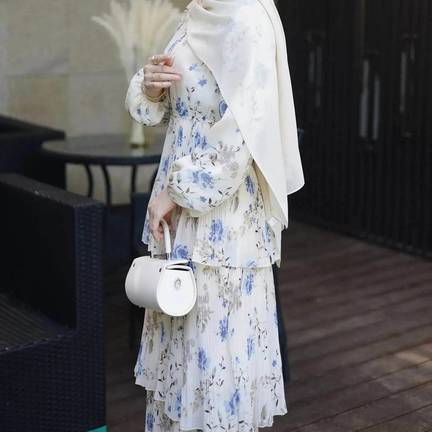 European And American Middle East Pure Meiqi Printed Long Dress