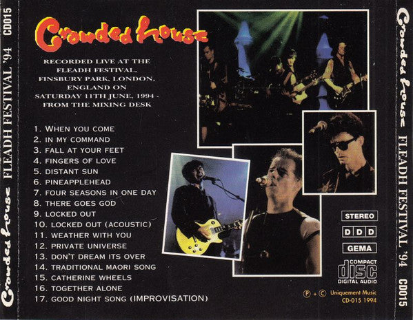 Crowded House / Fleadh Festival '94 - CD (Used)