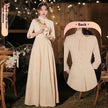 Champagne Wedding Bridesmaid Long Summer Dress