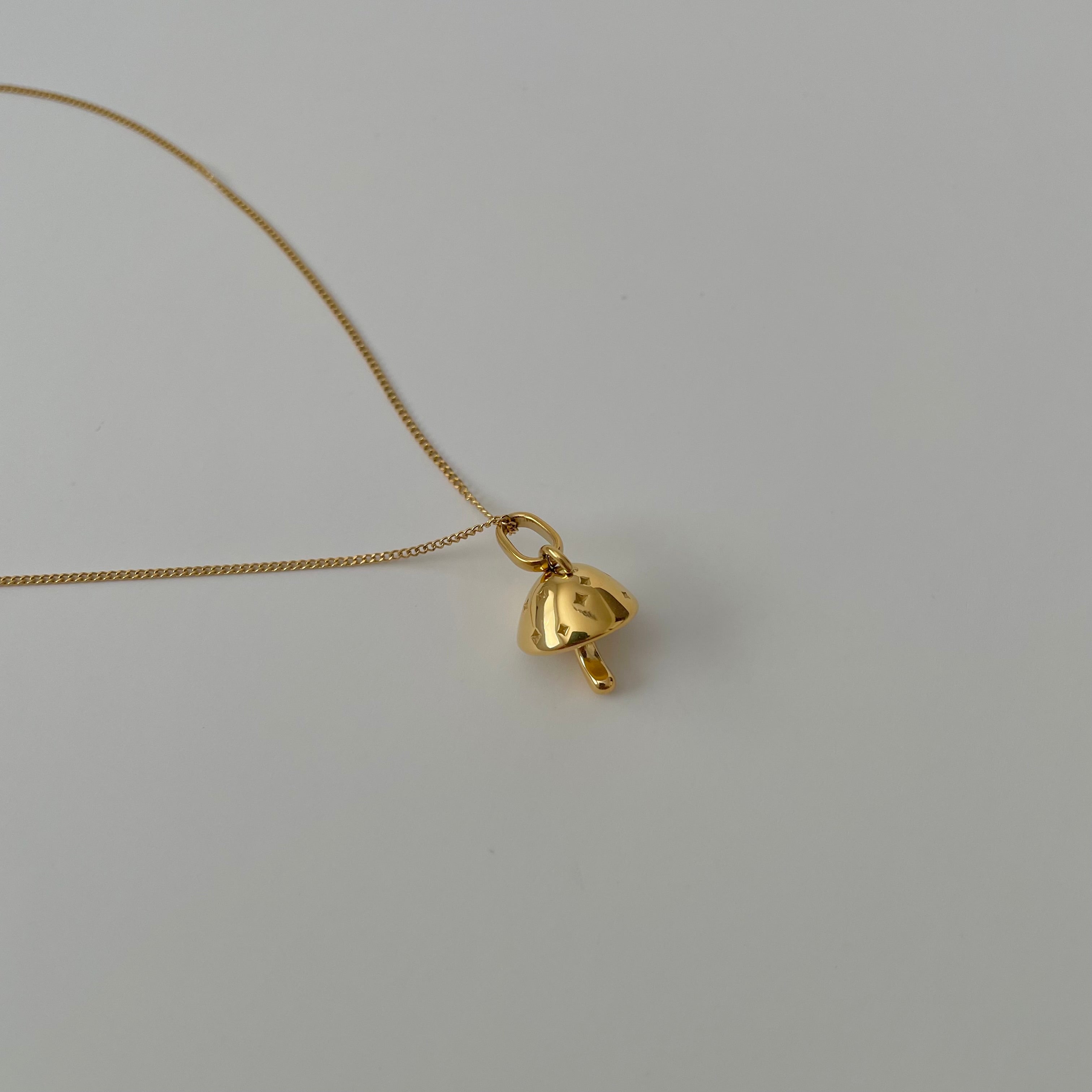 Champignon aka Mushroom Necklace- Gold