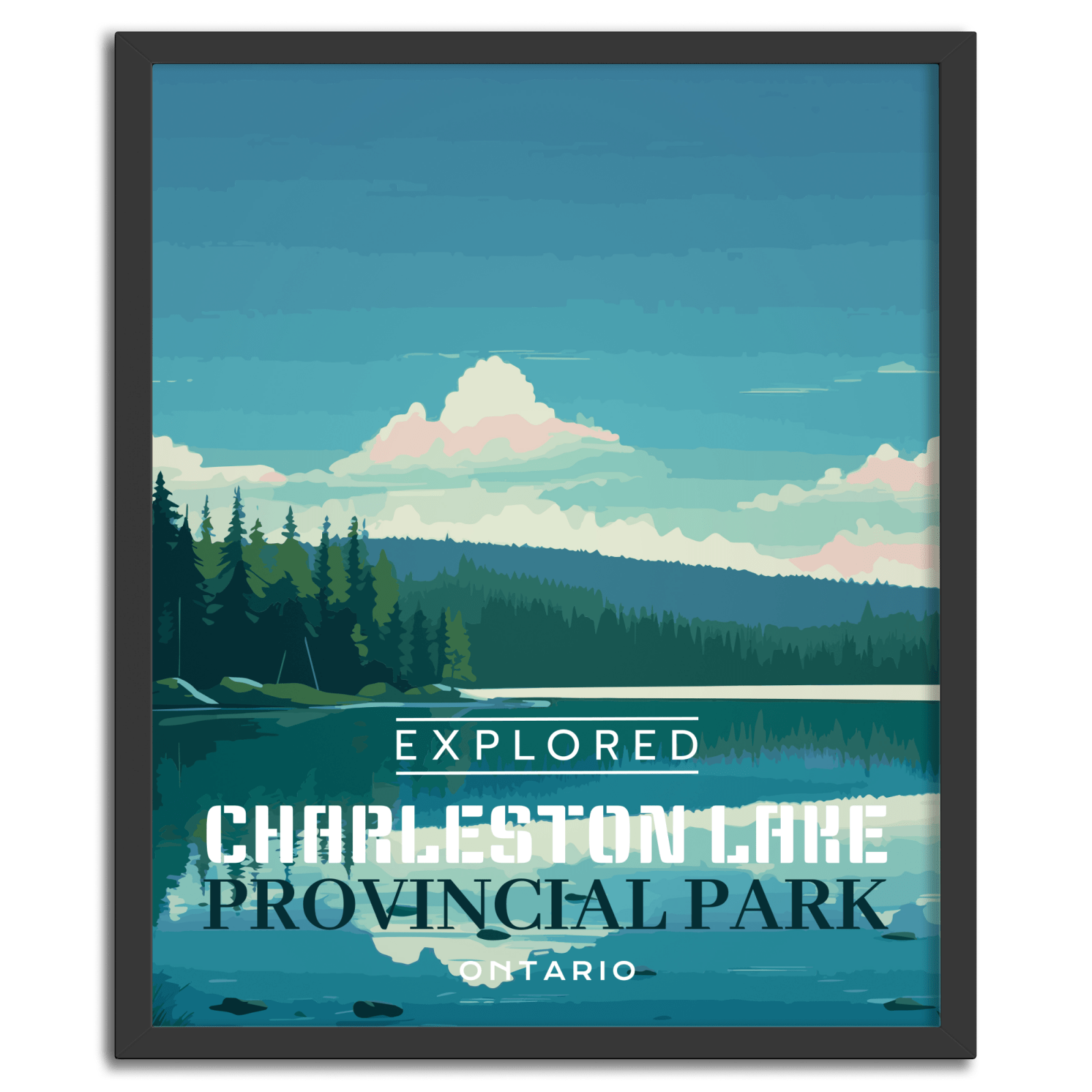 Charleston Provincial Park 'Explored' Poster, Canada Parks