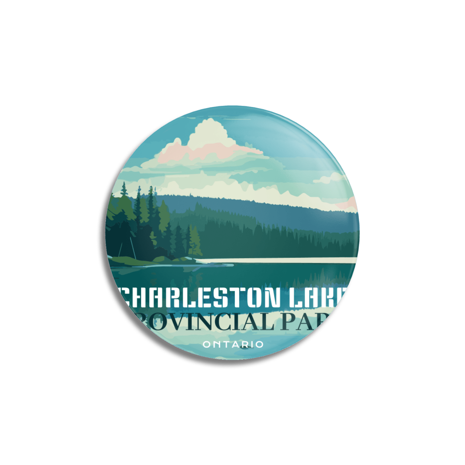 Charleston Provincial Park of Ontario Pinback Button, Canada Parks