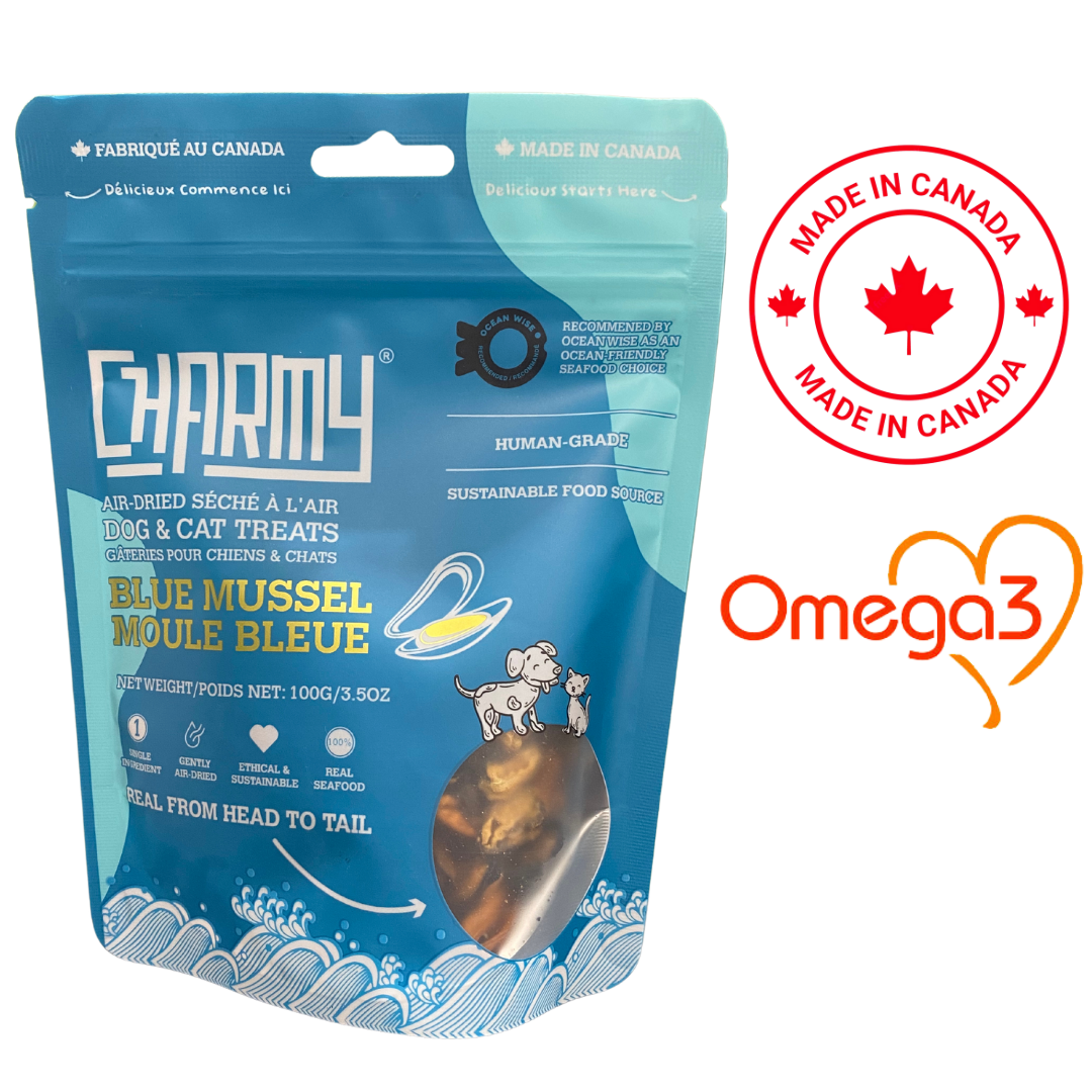Charmy - Blue Mussels Air Dried Dog Treat