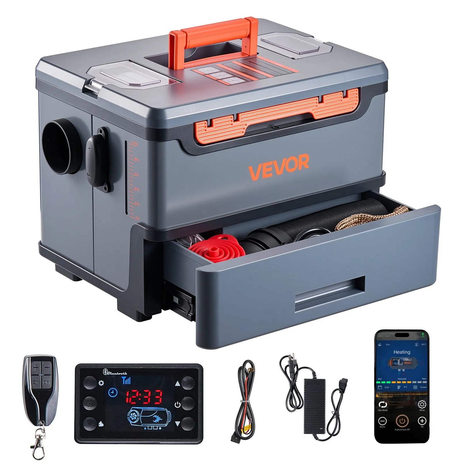 Chauffage Portable avec Rangement <br>8KW <br>Bluetooth