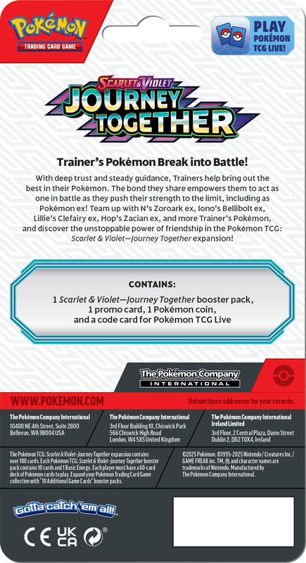 Pokémon TCG - Scarlet & Violet - Journey Together - Checklane Blister Pack