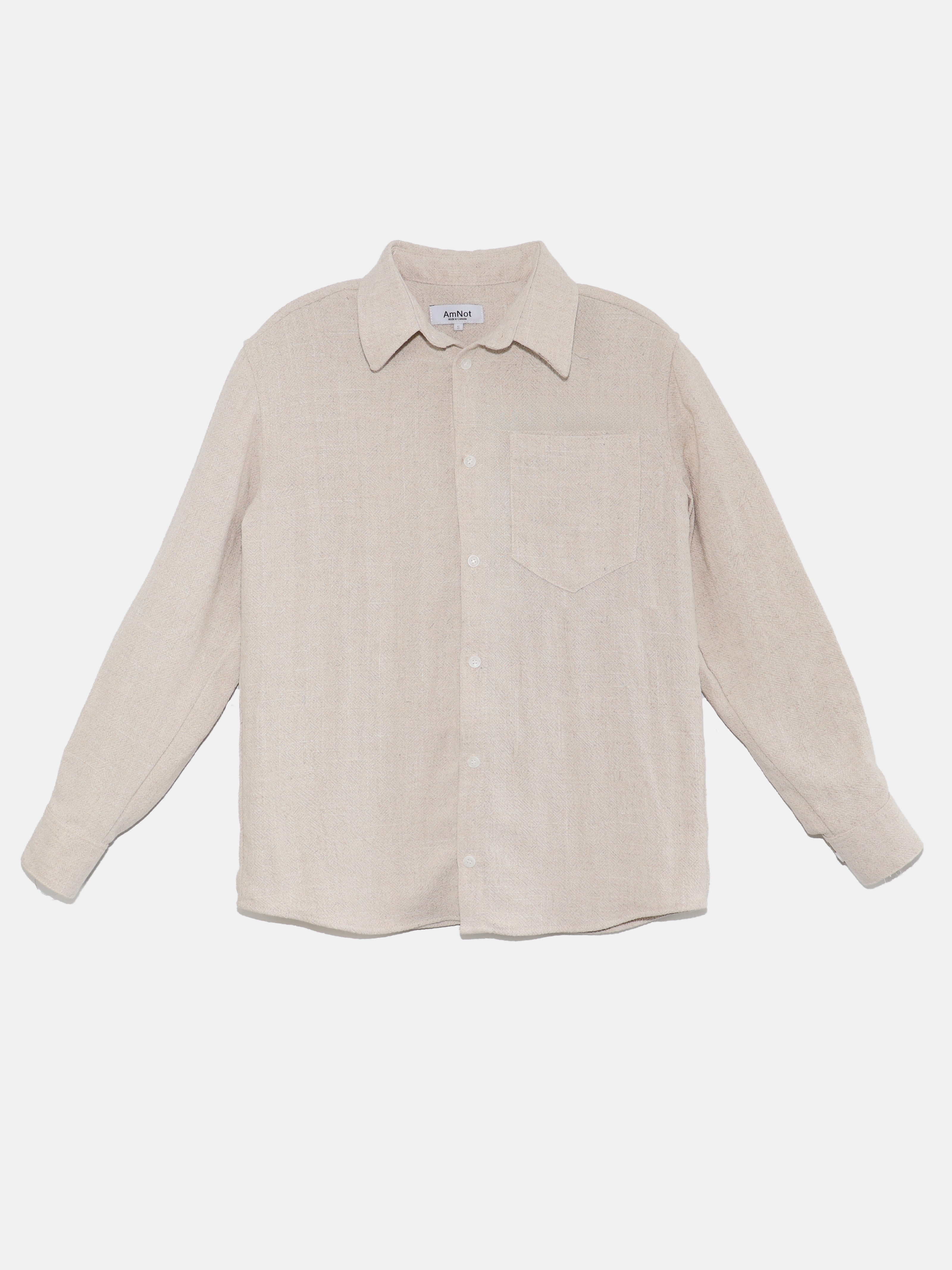 Chemise classique effet lin