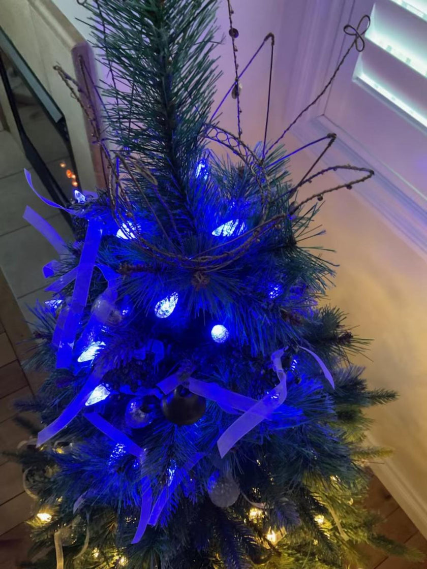 60 LED Blue Lights: 10 Strands