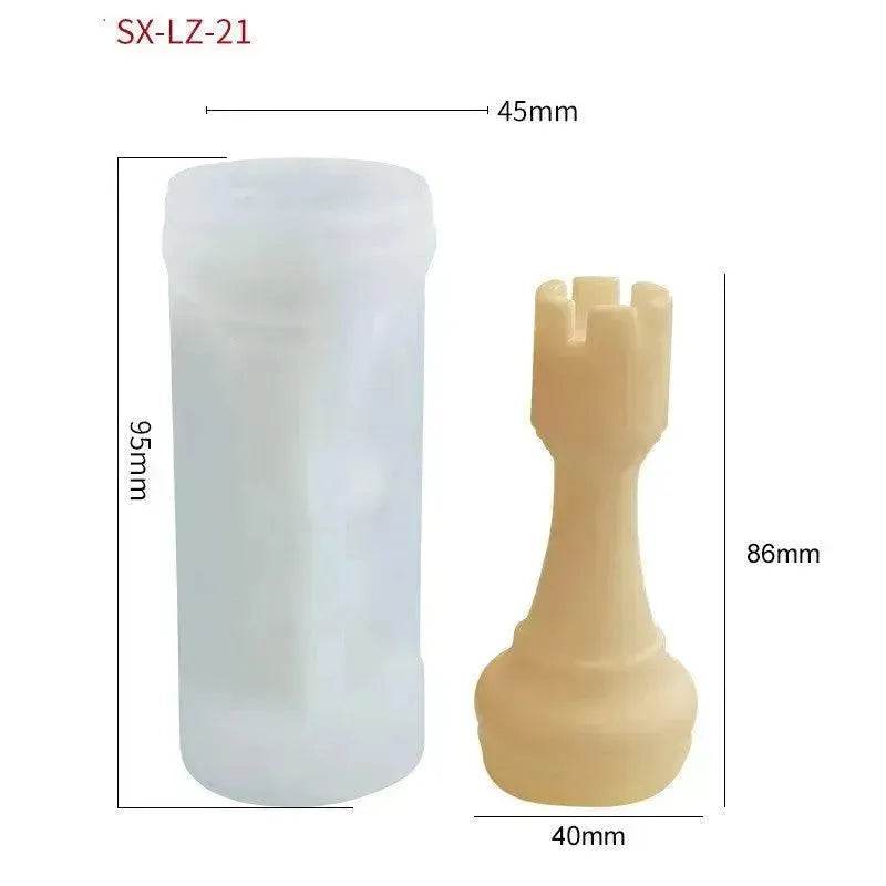 Chess Scented Candle Silicone Mold DIY
