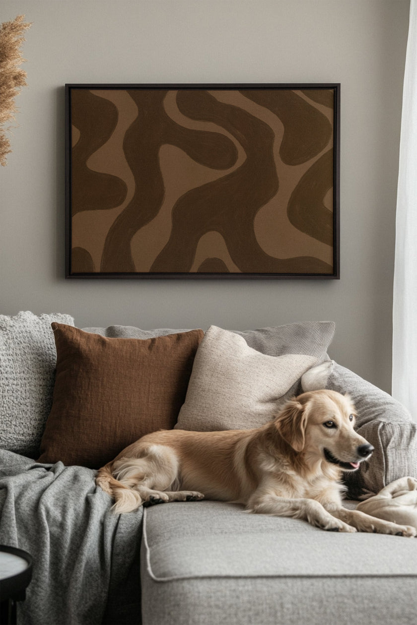 MINERAL FLOW, Oeuvre sur toile étirée