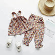 Chiffon vest trousers children's clothing summer new Baby Girl Cloth set