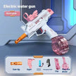 Children Automatic UZI Electric Backpack Water Submachine Gun Fights Summer Toy Water Guns Outdoor Beach Swimming Pool Toys