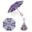 Children's Colorful Handle Reverse Umbrella Set Baby Cartoon Umbrella