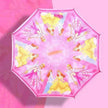 Children's Colorful Handle Reverse Umbrella Set Baby Cartoon Umbrella