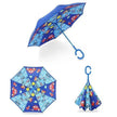 Children's Colorful Handle Reverse Umbrella Set Baby Cartoon Umbrella