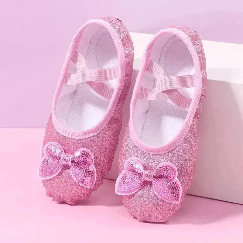 Children's Dance Soft Bottom Training Shoes Kids Ballet Shoes
