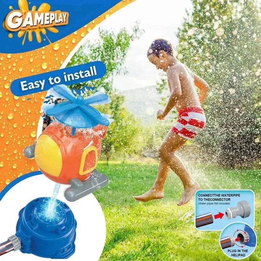 Children's Kweichow Moutai Helicopter Sprinkler Summer Outdoor Lawn Parent-child Splash Water Toys