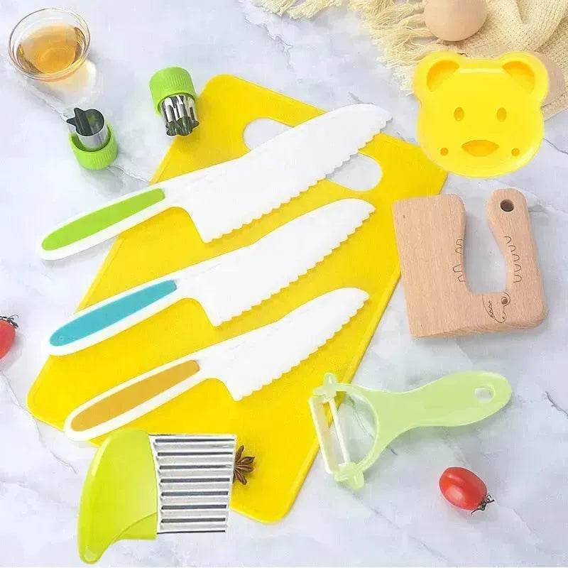 Children's Plastic Birthday Cake Stand Knife Toy Suit
