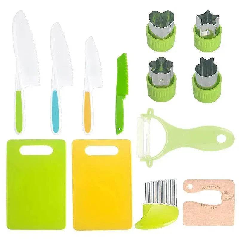 Children's Plastic Birthday Cake Stand Knife Toy Suit
