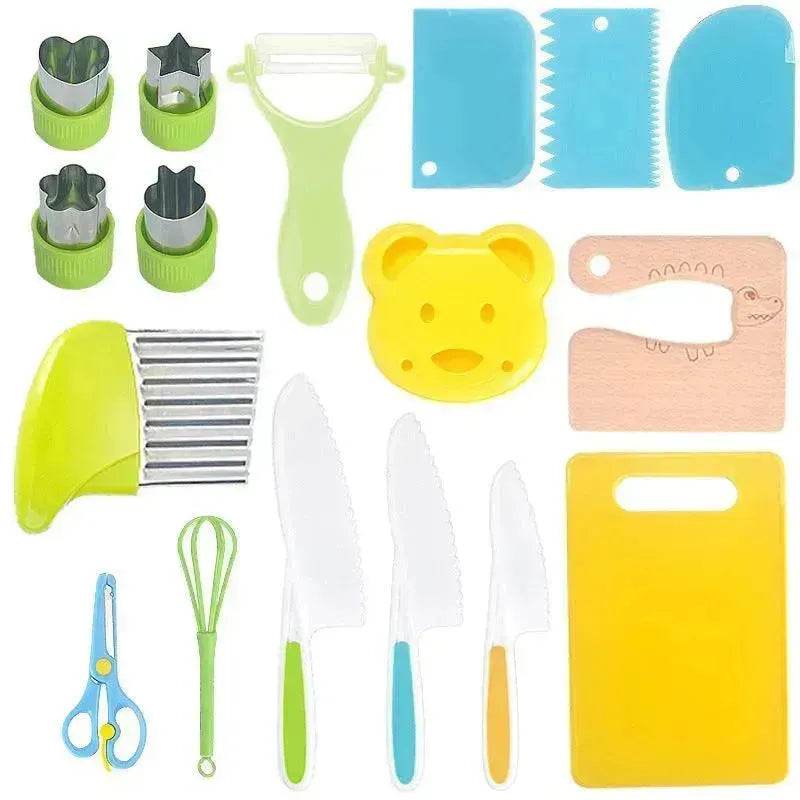Children's Plastic Birthday Cake Stand Knife Toy Suit