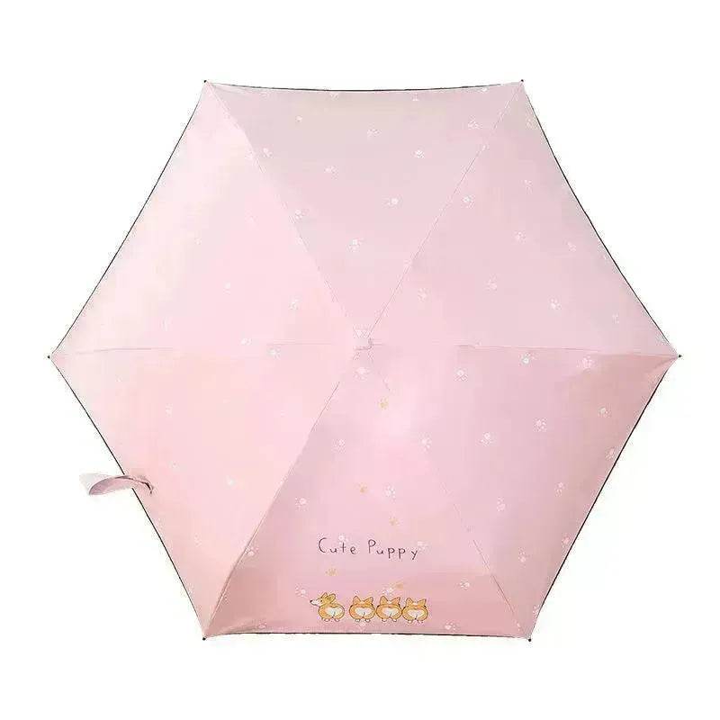 Children's Umbrella Off Sunscreen And Windproof Cartoon Umbrella Girl