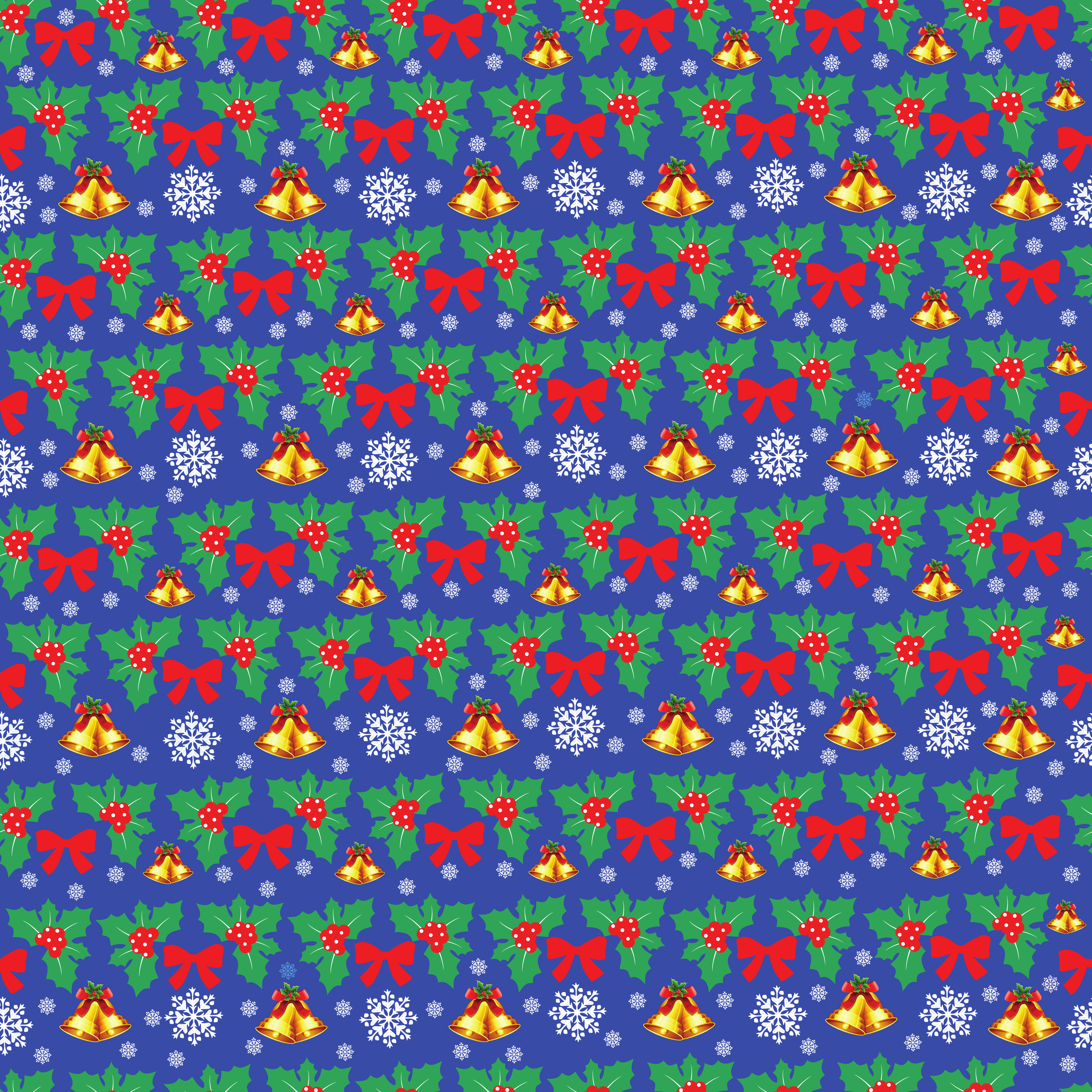 Christmas Bells  Adhesive Vinyl Pattern