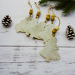 Christmas Tree Shaped Ornament Handmade from Clay & Nova Scotia Beach Sand