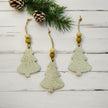 Christmas Tree Shaped Ornament Handmade from Clay & Nova Scotia Beach Sand