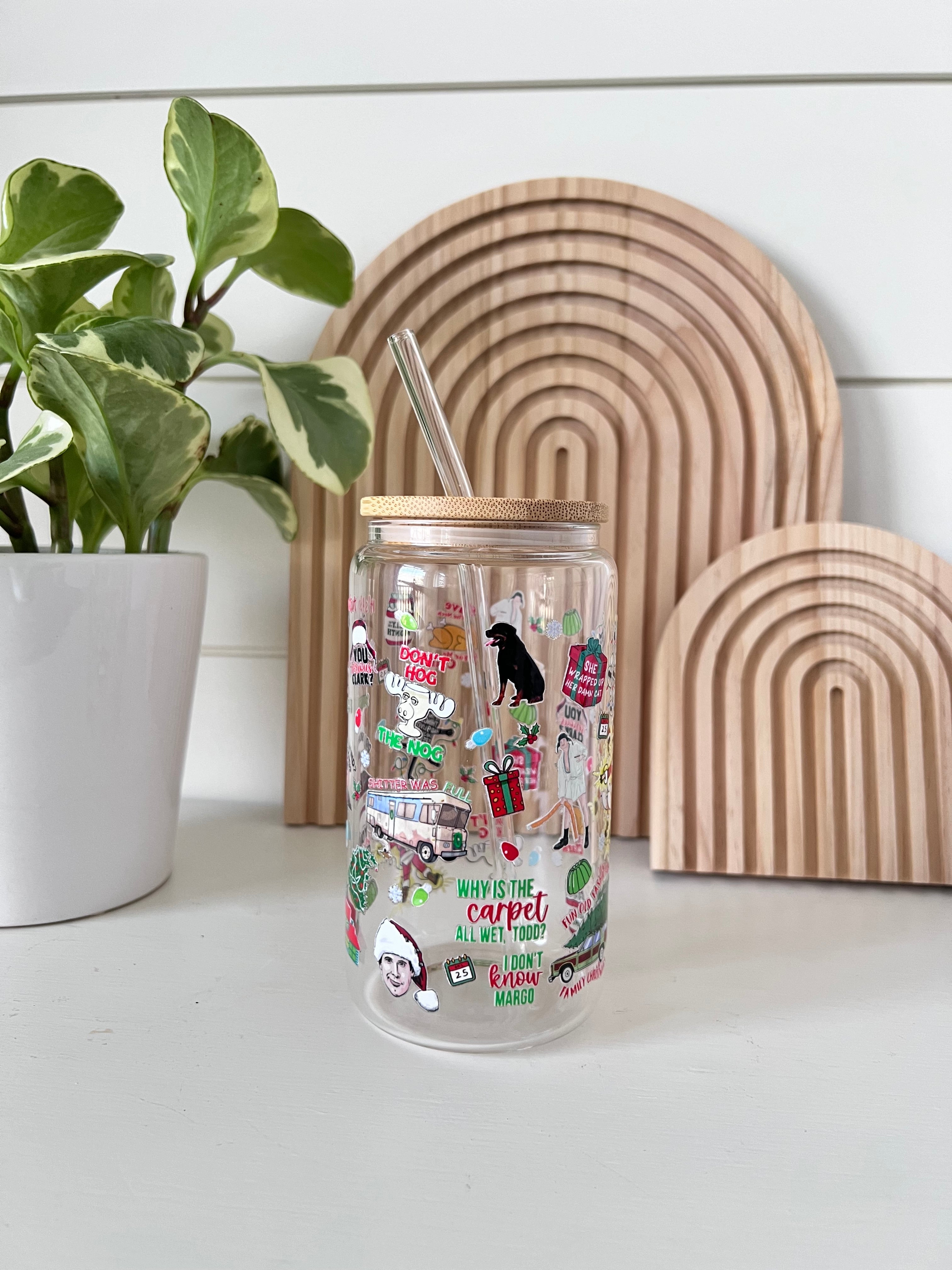 Verre de vacances de Noël