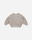 Chunky Knit Sweater | Fog | Quincy Mae