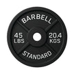 Cast Iron Weight Plates - Standard, Olympic in LBs, KGs