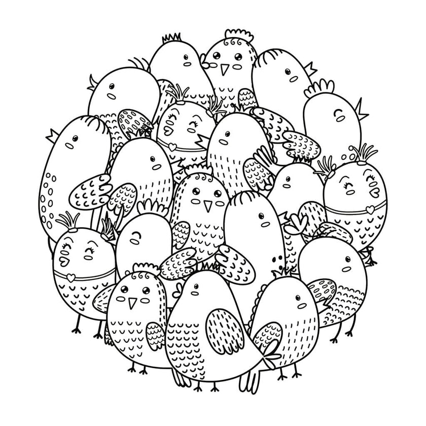 Cute and Playful Patterns Coloring Book (Spiral Edition)