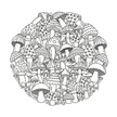 Cute and Playful Patterns Coloring Book (Spiral Edition)