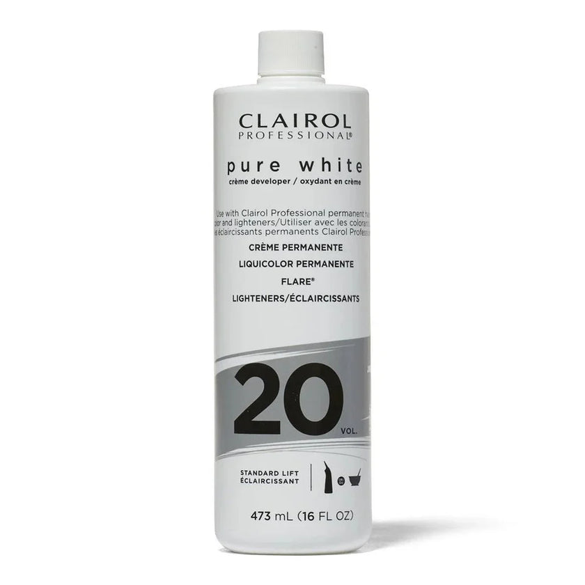 CLAIROL PROFESSIONAL PURE WHITE 2O VOL. CRÈME DEVELOPER 16OZ