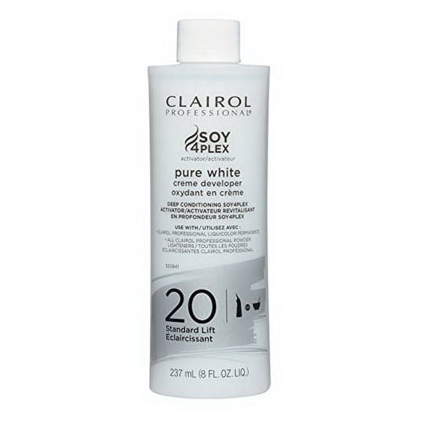 CLAIROL PROFESSIONAL PURE WHITE 2O VOL. CRÈME DEVELOPER 8OZ