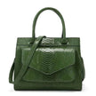 Classy European and American Women's Snake Print Zipper Handbag