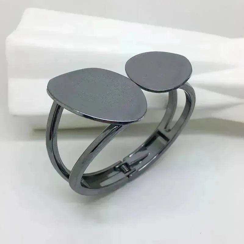 Classy Fashionable Asymmetric Alloy Spring Bracelet for Women Bracelet for Wedding Cocktail Party