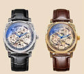 Classy Men's Double-sided Tourbillon Mechanical Watch Luminous