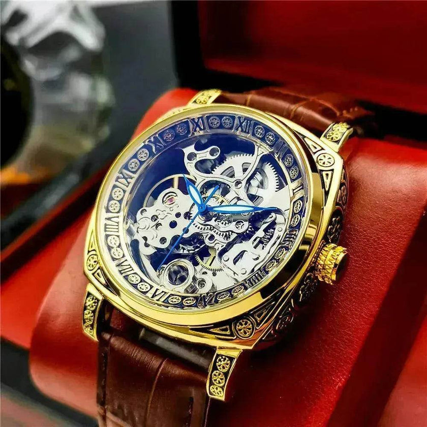 Classy Men's Double-sided Tourbillon Mechanical Watch Luminous