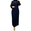 Classy Solid Color Turtleneck With Loose Abaya Dress for Arab Dubai Turkey Middle East Women
