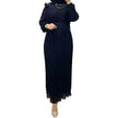 Classy Solid Color Turtleneck With Loose Abaya Dress for Arab Dubai Turkey Middle East Women