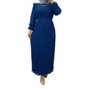 Classy Solid Color Turtleneck With Loose Abaya Dress for Arab Dubai Turkey Middle East Women