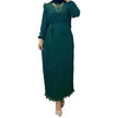 Classy Solid Color Turtleneck With Loose Abaya Dress for Arab Dubai Turkey Middle East Women