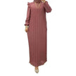 Classy Solid Color Turtleneck With Loose Abaya Dress for Arab Dubai Turkey Middle East Women