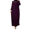 Classy Solid Color Turtleneck With Loose Abaya Dress for Arab Dubai Turkey Middle East Women