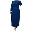 Classy Solid Color Turtleneck With Loose Abaya Dress for Arab Dubai Turkey Middle East Women