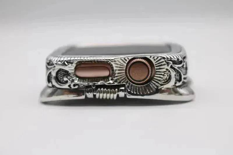 Classy Vintage Carved Watch Protective Case Compatible with Apple Smart Watch