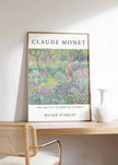 Claude Monet - Artist's Garden Giverny  | Famous Art Print (available handframed or unframed)