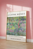 Claude Monet - Artist's Garden Giverny  | Famous Art Print (available handframed or unframed)