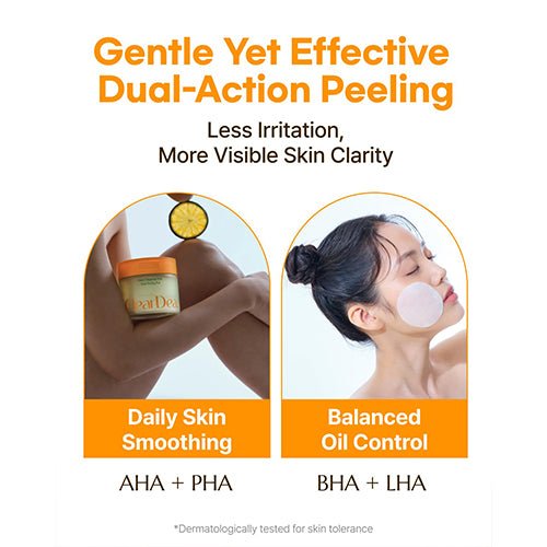 ClearDea Mild Dual Peeling Pad 140ml / 50 pads