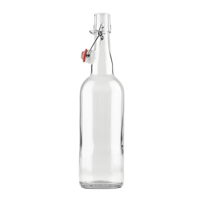 Swingtop Flip Top Glass Bottles | Clear (750 ml) 4 Cases of 12 bottles
